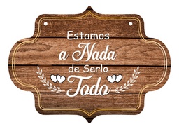 Letrero Cuadro Paje Boda Decoración 40x30cm P13 F4