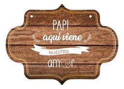 Letrero Cuadro Paje Boda Decoración 40x30cm P13 F6