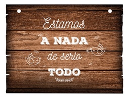 Letrero Cuadro Paje Boda Decoración 40x30cm  P02 C7