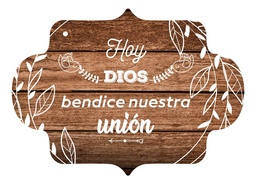 Letrero Cuadro Paje Boda Decoración 40x30cm P09 M3-9