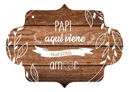 Letrero Cuadro Paje Boda Decoración 40x30cm P09 M3-6