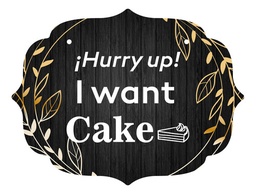 Letrero Cuadro Paje Boda Decoración 40x30cm P10 M1-16