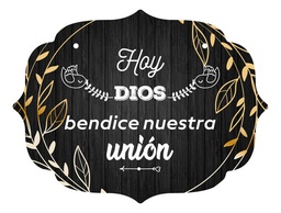 Letrero Cuadro Paje Boda Decoración 40x30cm P10 M1-9