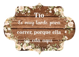 Letrero Cuadro Paje Boda Decoración 40x30cm  P08 M2-2