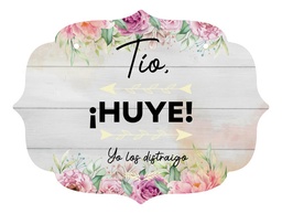 Letrero Cuadro Paje Boda Decoración 40x30cm  P12 M3-18