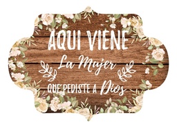 Letrero Cuadro Paje Boda Decoración 40x30cm  P08 M2-14