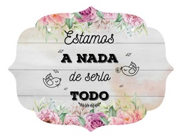 Letrero Cuadro Paje Boda Decoración 40x30cm  P12 M3-8