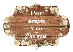 Letrero Cuadro Paje Boda Decoración 40x30cm  P08 M2-11