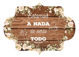 Letrero Cuadro Paje Boda Decoración 40x30cm  P08 M2-8