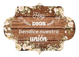 Letrero Cuadro Paje Boda Decoración 40x30cm  P08 M2-9