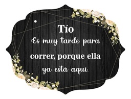 Letrero Cuadro Paje Boda Decoración 40x30cm  P11 M2-2