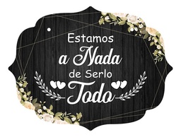 Letrero Cuadro Paje Boda Decoración 40x30cm  P11 M2-4