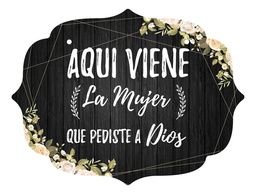 Letrero Cuadro Paje Boda Decoración 40x30cm  P11 M2-3