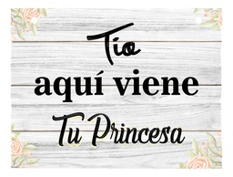 Letrero Cuadro Paje Boda Decoración 40x30cm  P06 B1-13