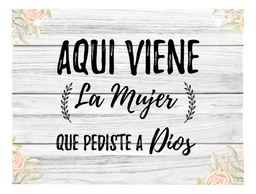 Letrero Cuadro Paje Boda Decoración 40x30cm  P06 B1-3