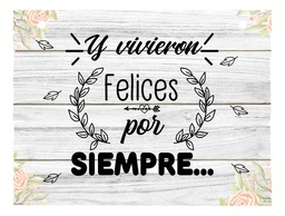 Letrero Cuadro Paje Boda Decoración 40x30cm  P06 B1-5