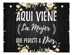 Letrero Cuadro Paje Boda Decoración 40x30cm  P14 N2-3