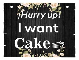 Letrero Cuadro Paje Boda Decoración 40x30cm  P14 N2-16