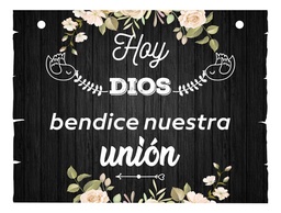 Letrero Cuadro Paje Boda Decoración 40x30cm  P14 N2-9