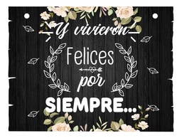 Letrero Cuadro Paje Boda Decoración 40x30cm  P14 N2-5