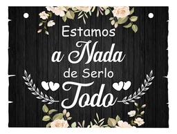 Letrero Cuadro Paje Boda Decoración 40x30cm  P14 N2-4