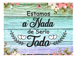 Letrero Cuadro Paje Boda Decoración 40x30cm  P05 A1-4