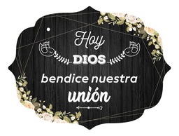 Letrero Cuadro Paje Boda Decoración 40x30cm  P11 M2-9