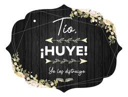 Letrero Cuadro Paje Boda Decoración 40x30cm  P11 M2-18