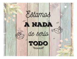 Letrero Cuadro Paje Boda Decoración 40x30cm  P03 C8