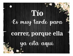 Letrero Cuadro Paje Boda Decoración 40x30cm  P04 C2