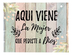 Letrero Cuadro Paje Boda Decoración 40x30cm  P03 C14