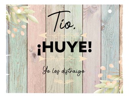 Letrero Cuadro Paje Boda Decoración 40x30cm  P03 C18