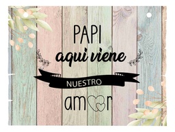 Letrero Cuadro Paje Boda Decoración 40x30cm  P03 C6