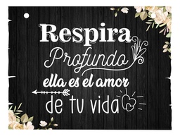 Letrero Cuadro Paje Boda Decoración 40x30cm  P04 C17