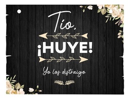 Letrero Cuadro Paje Boda Decoración 40x30cm  P04 C18