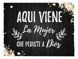 Letrero Cuadro Paje Boda Decoración 40x30cm  P04 C14