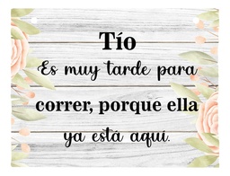 Letrero Cuadro Paje Boda Decoración 40x30cm P01 C2