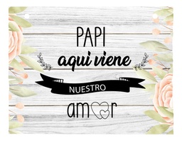 Letrero Cuadro Paje Boda Decoración 40x30cm P01 C6