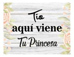 Letrero Cuadro Paje Boda Decoración 40x30cm P01 C12