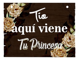 Letrero Cuadro Paje Boda Decoración 40x30cm  P07 C13