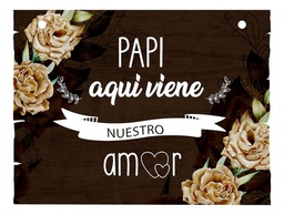 Letrero Cuadro Paje Boda Decoración 40x30cm  P07 C6