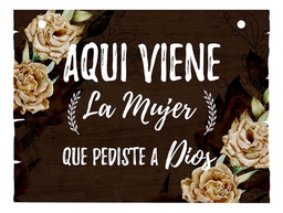 Letrero Cuadro Paje Boda Decoración 40x30cm  P07 C3