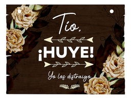 Letrero Cuadro Paje Boda Decoración 40x30cm  P07 C18