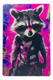 Cuadro Rocket Raccoon 20x30 Impresión Directa En Mdf M01