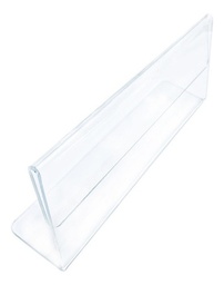 Porta Nombre, Acrílico De 2mm 23x10.5x5 Cm Pack 25