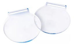 Pack 40 Medallas 8cm Acrílico Transparente 3mm