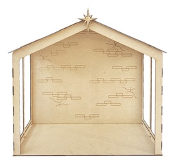 [MLM2752595354] Nacimiento Navideño Pesebre Decoración 45cm Abierto