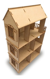 Casa De Muñecas En Mdf (sin Muebles Incluidos)