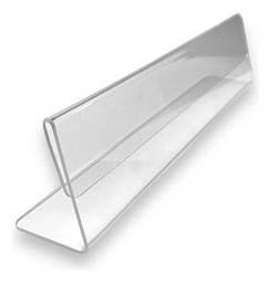 Porta Nombre, Acrílico De 2mm 23x5 Cm Pack 5