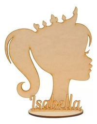 Cabeza Centro De Mesa Barbie Princesa Pack 10 Personalizado